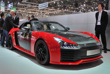 The Roding Roadster was introduced in 2008 and is ultra light with only 920kg. It features a 235hp BMW sourced inline 6 engine.